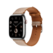 Смарт-часы Apple Watch Hermès Series 9, нержавеющая сталь, GPS + Cellular, 41mm, бежевый