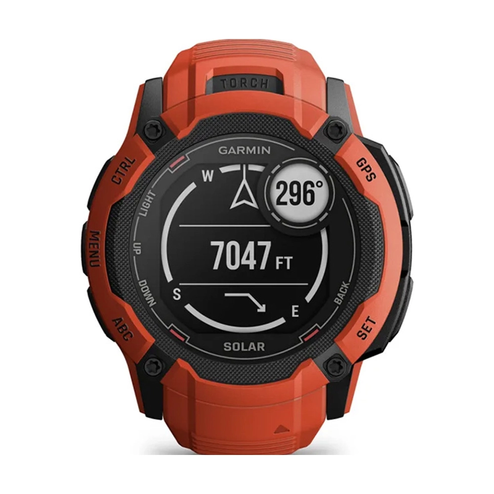 Смарт-часы Garmin Instinct 2X Solar, красный