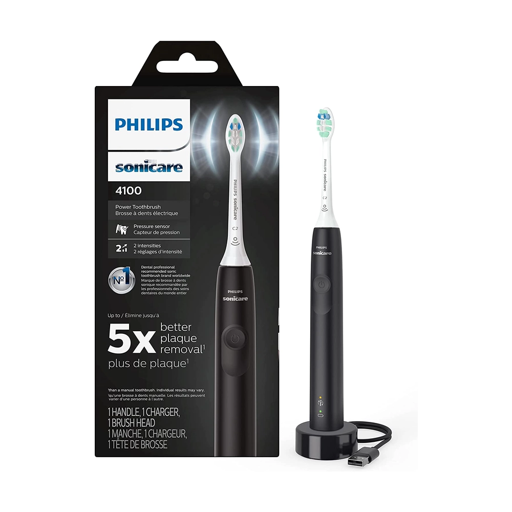 Электрическая зубная щетка Philips Sonicare 4100, черный