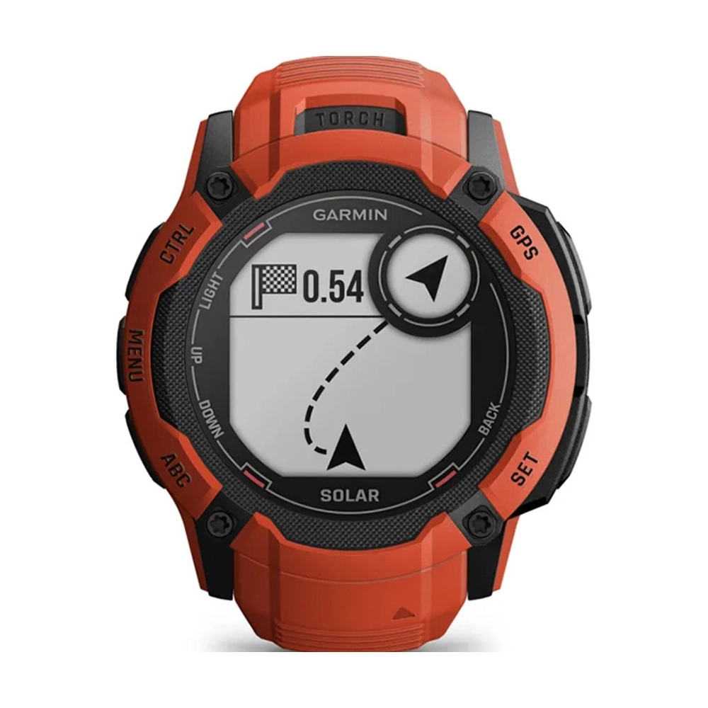 Смарт-часы Garmin Instinct 2X Solar, красный