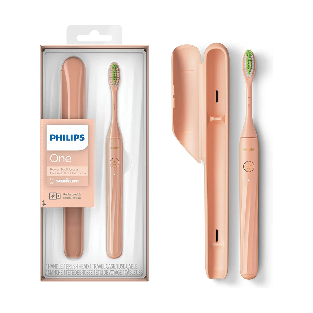 Электрическая зубная щетка Philips One by Sonicare, розовый