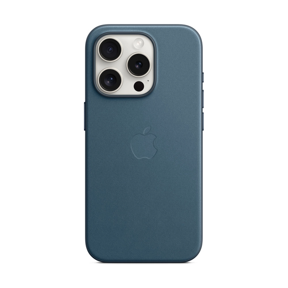 Чехол для iPhone 15 Pro FineWoven с MagSafe, Pacific Blue