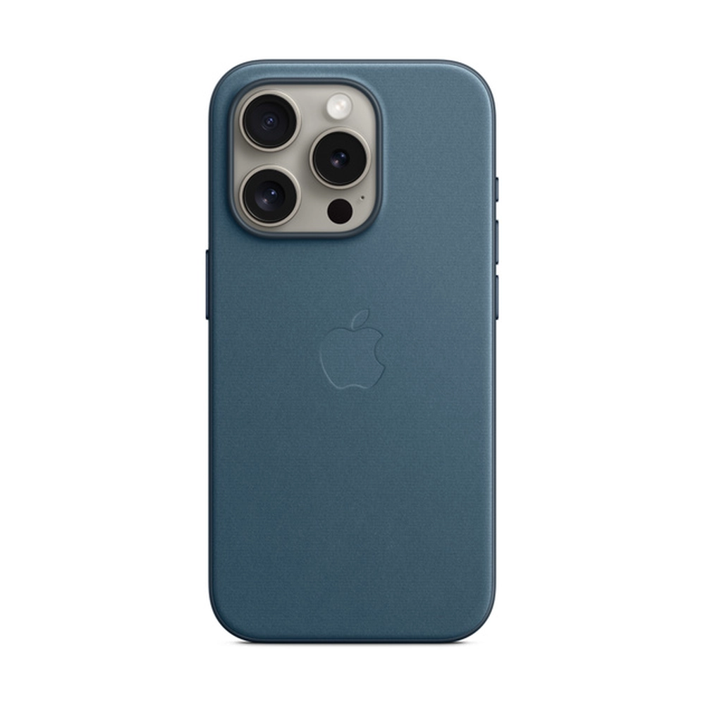 Чехол для iPhone 15 Pro FineWoven с MagSafe, Pacific Blue