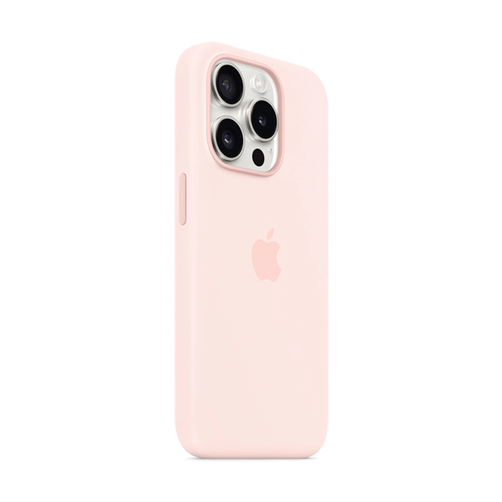 Силиконовый чехол для iPhone 15 Pro с MagSafe, Light Pink