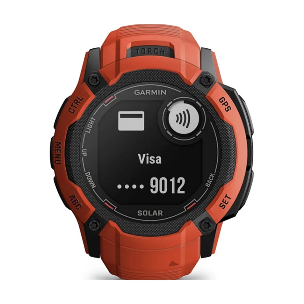 Смарт-часы Garmin Instinct 2X Solar, красный