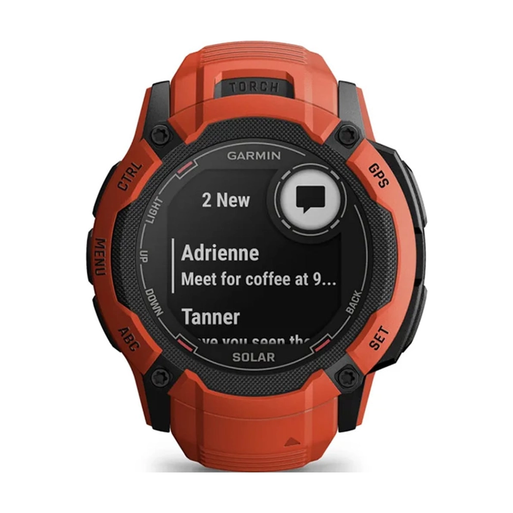 Смарт-часы Garmin Instinct 2X Solar, красный